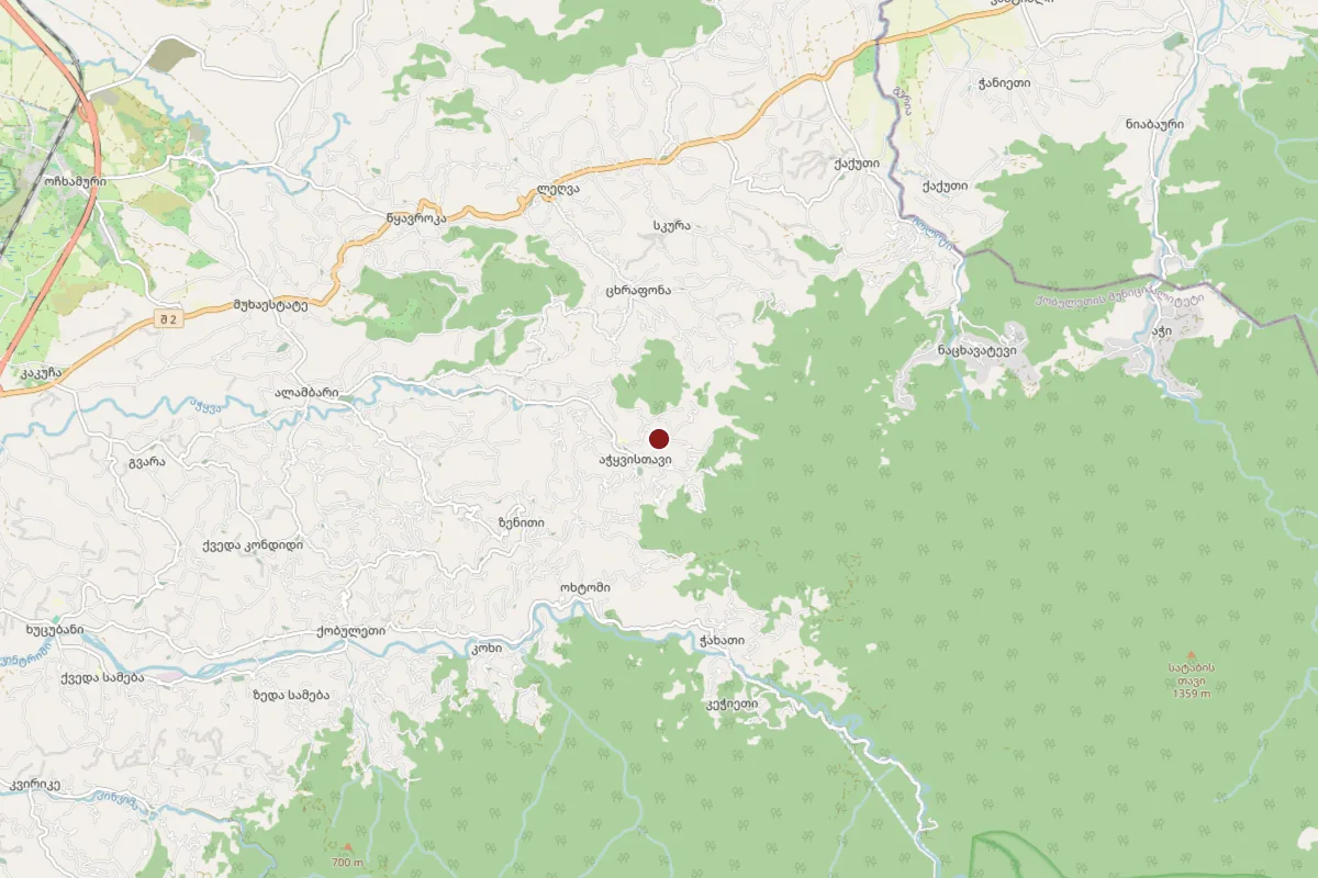 Achqvistavi, OpenStreetMap
