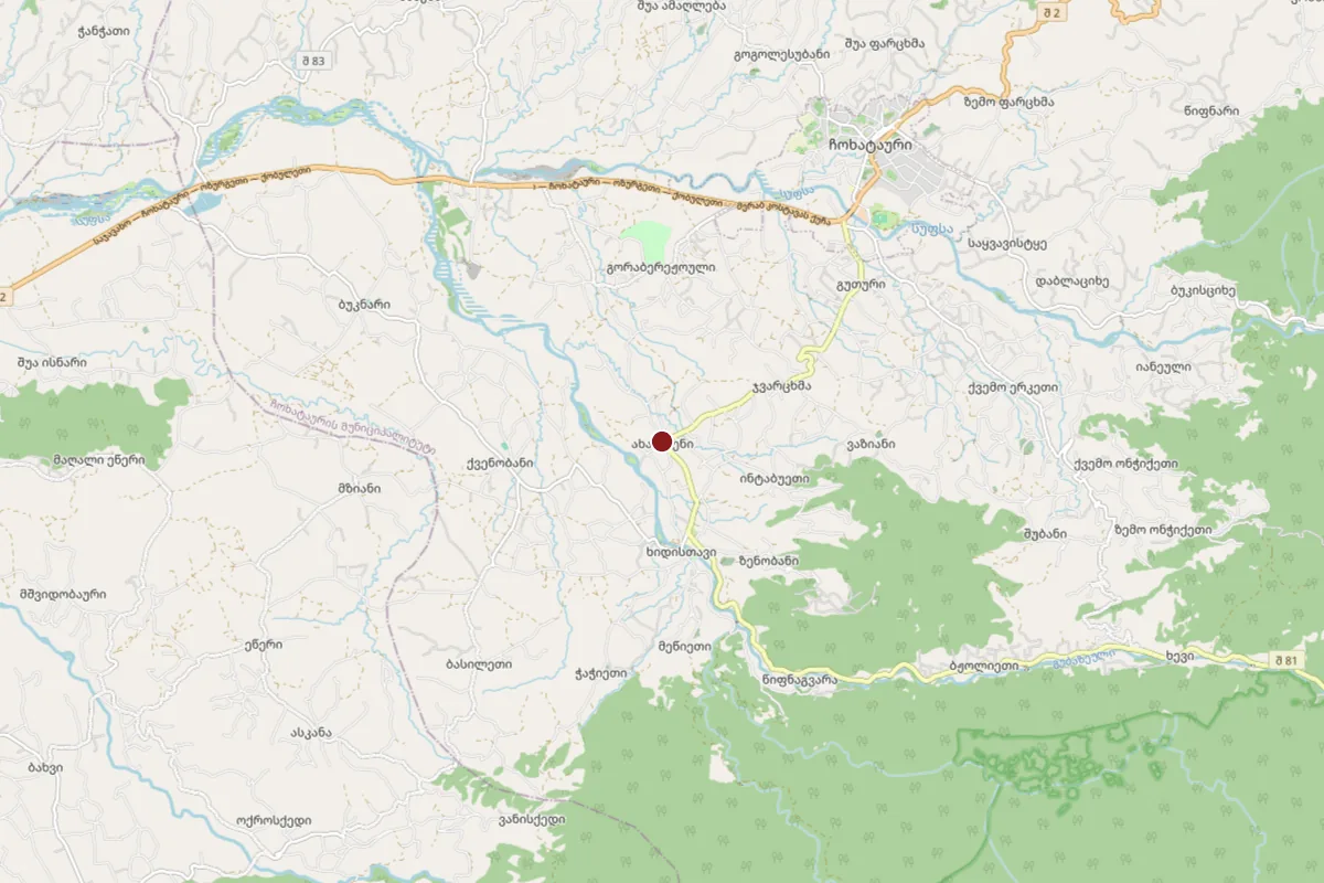 Akhalsheni, OpenStreetMap