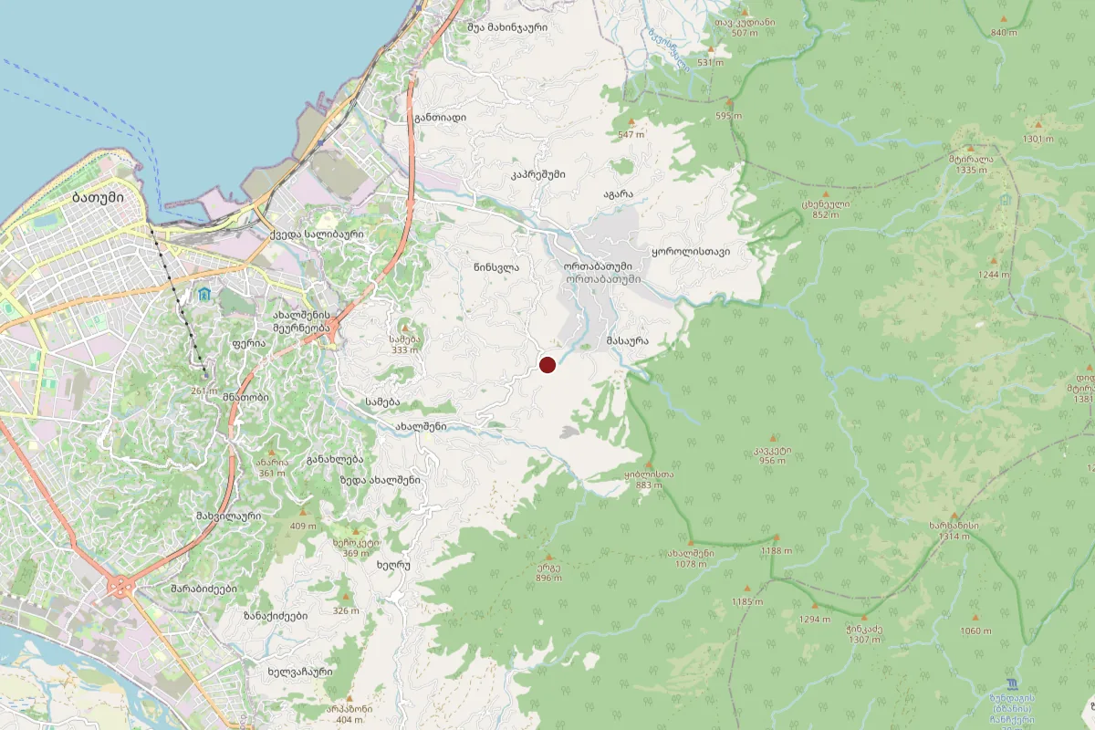 Akhalsheni, OpenStreetMap