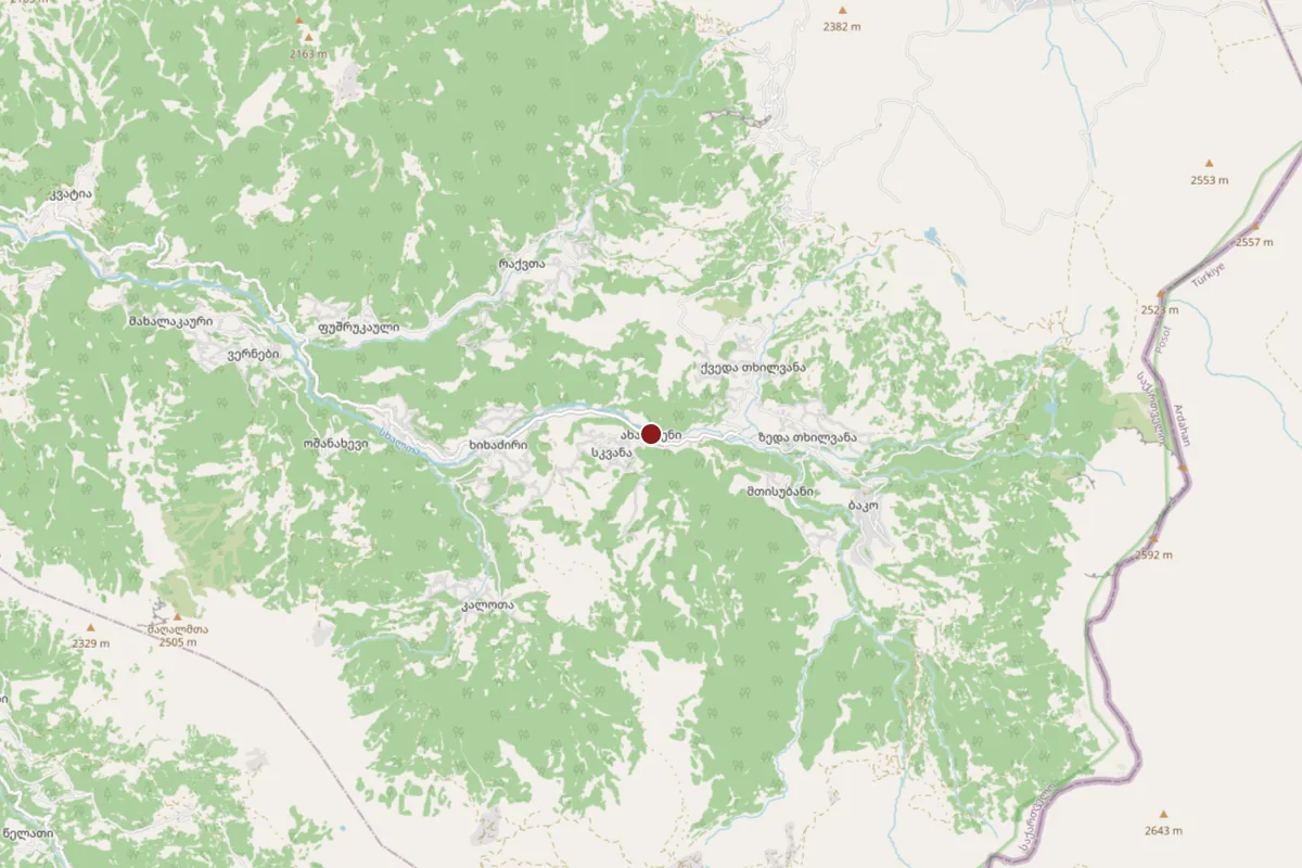 Akhalsheni, OpenStreetMap