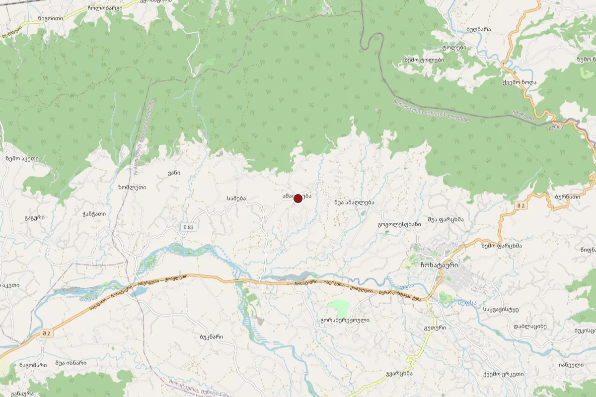 Amaghleba, OpenStreetMap