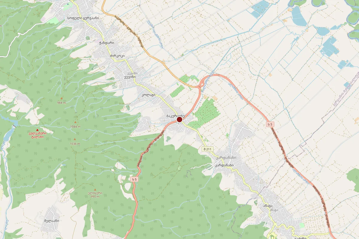 Bakurtsikhe, OpenStreetMap