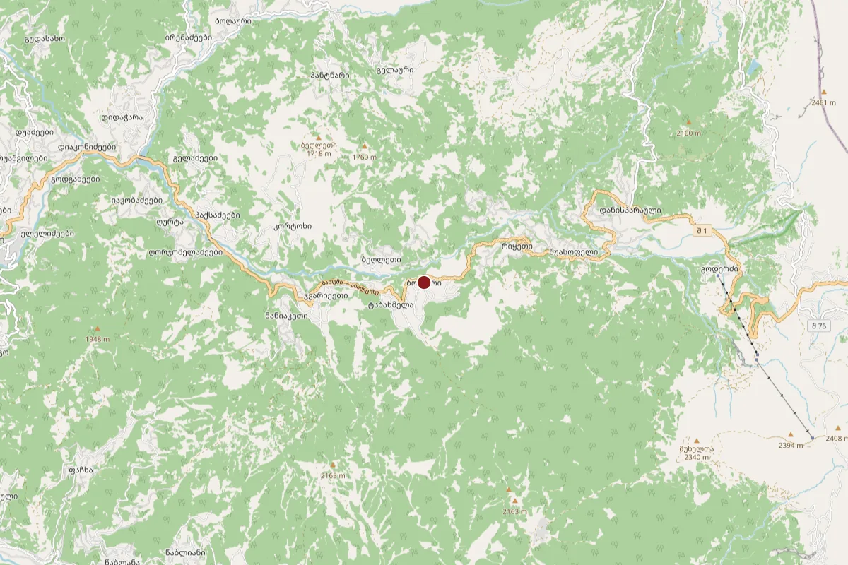 Bodzauri, OpenStreetMap