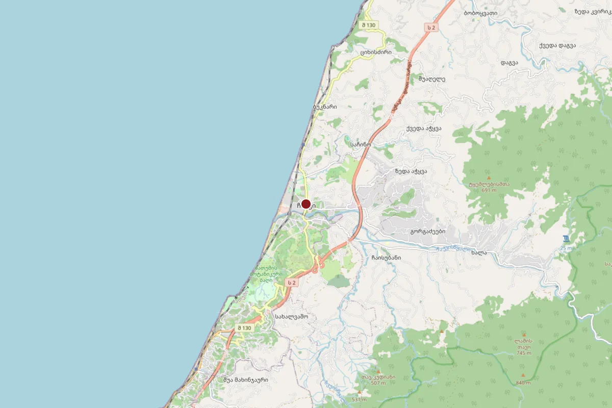 Chakvi, OpenStreetMap