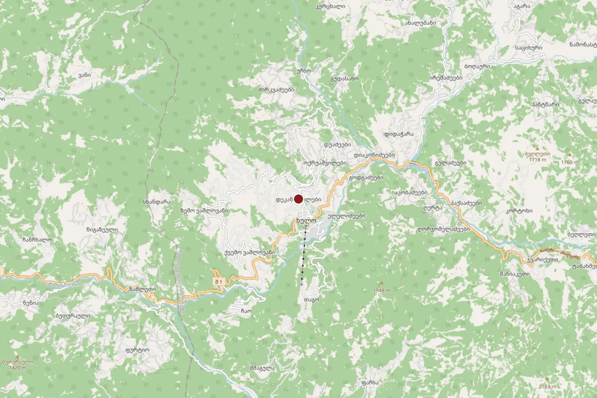 Dekanashvilebi, OpenStreetMap