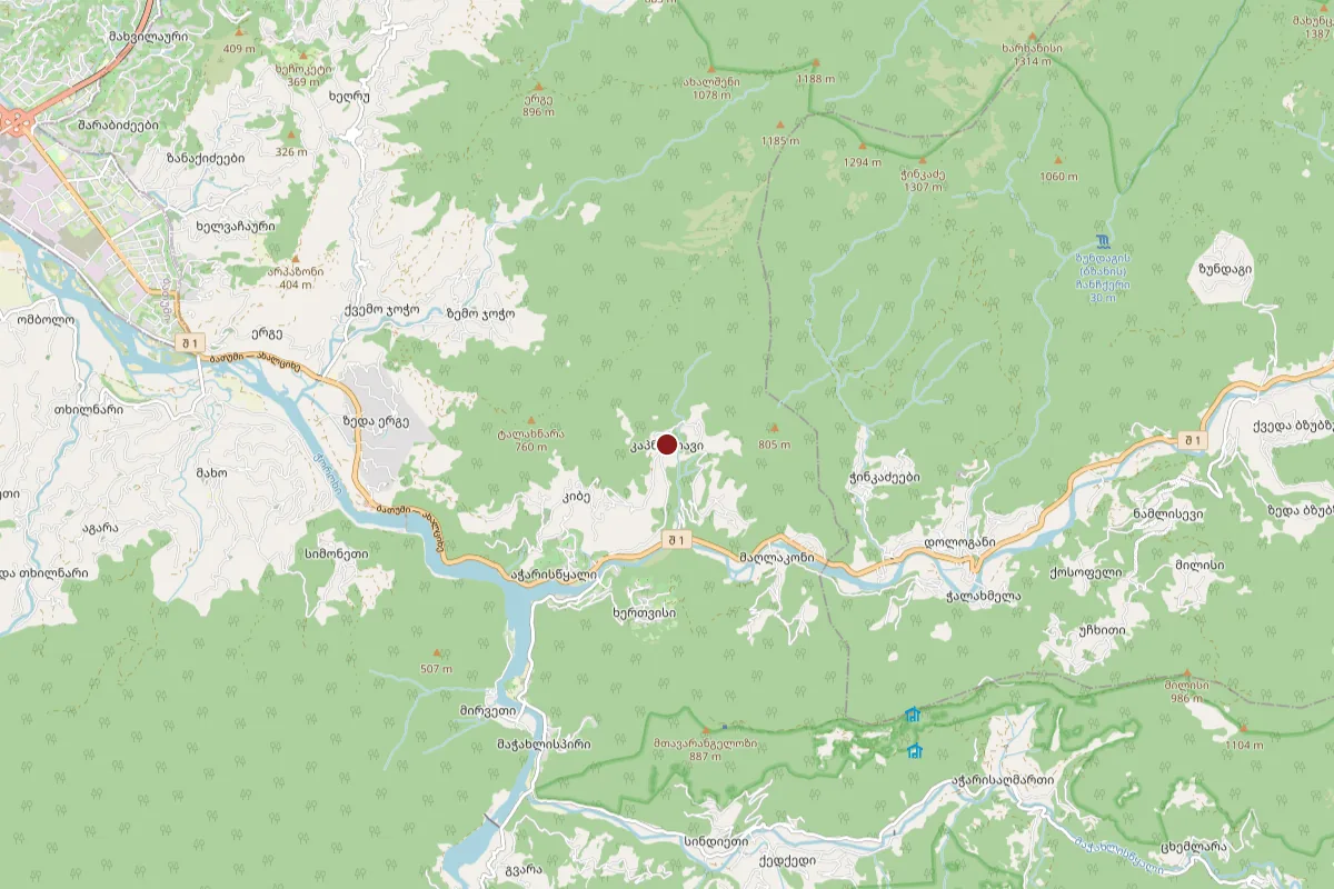 Kapnistavi, OpenStreetMap