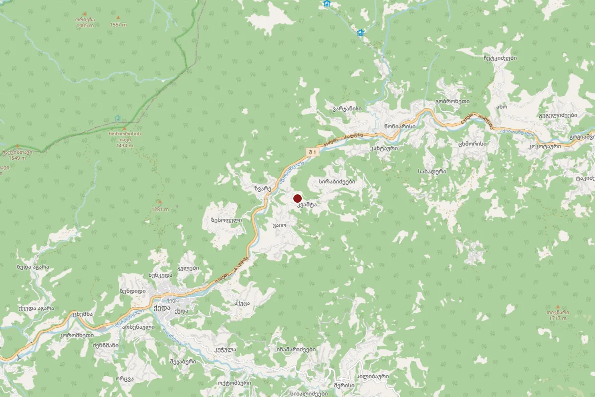 Kvashta, OpenStreetMap