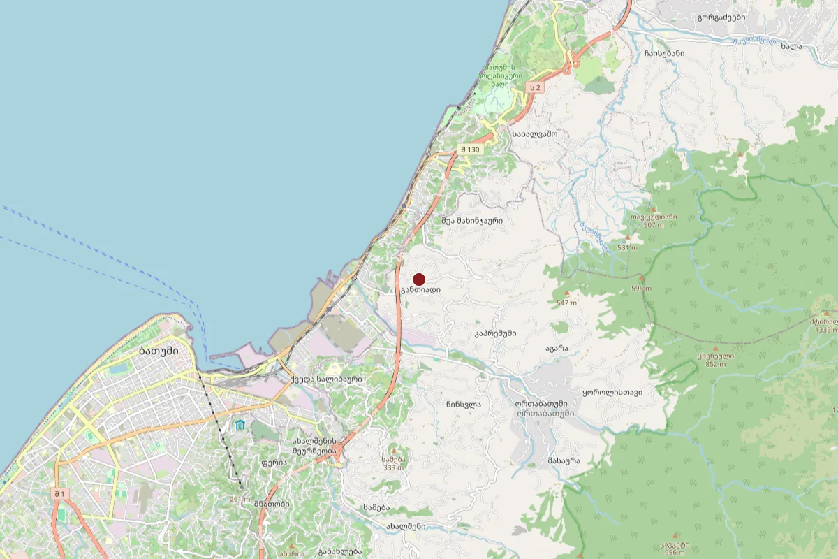 Makhinjauri, OpenStreetMap