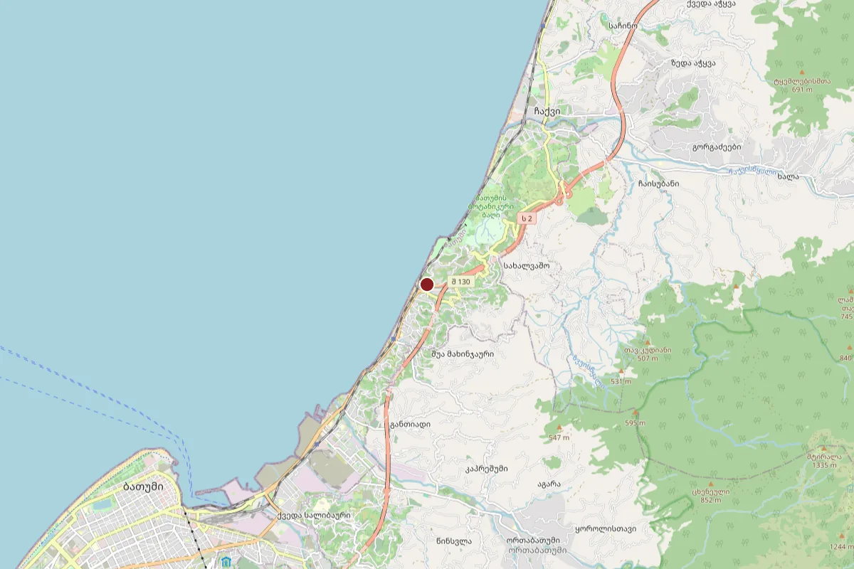 Mtsvane kontskhi, OpenStreetMap