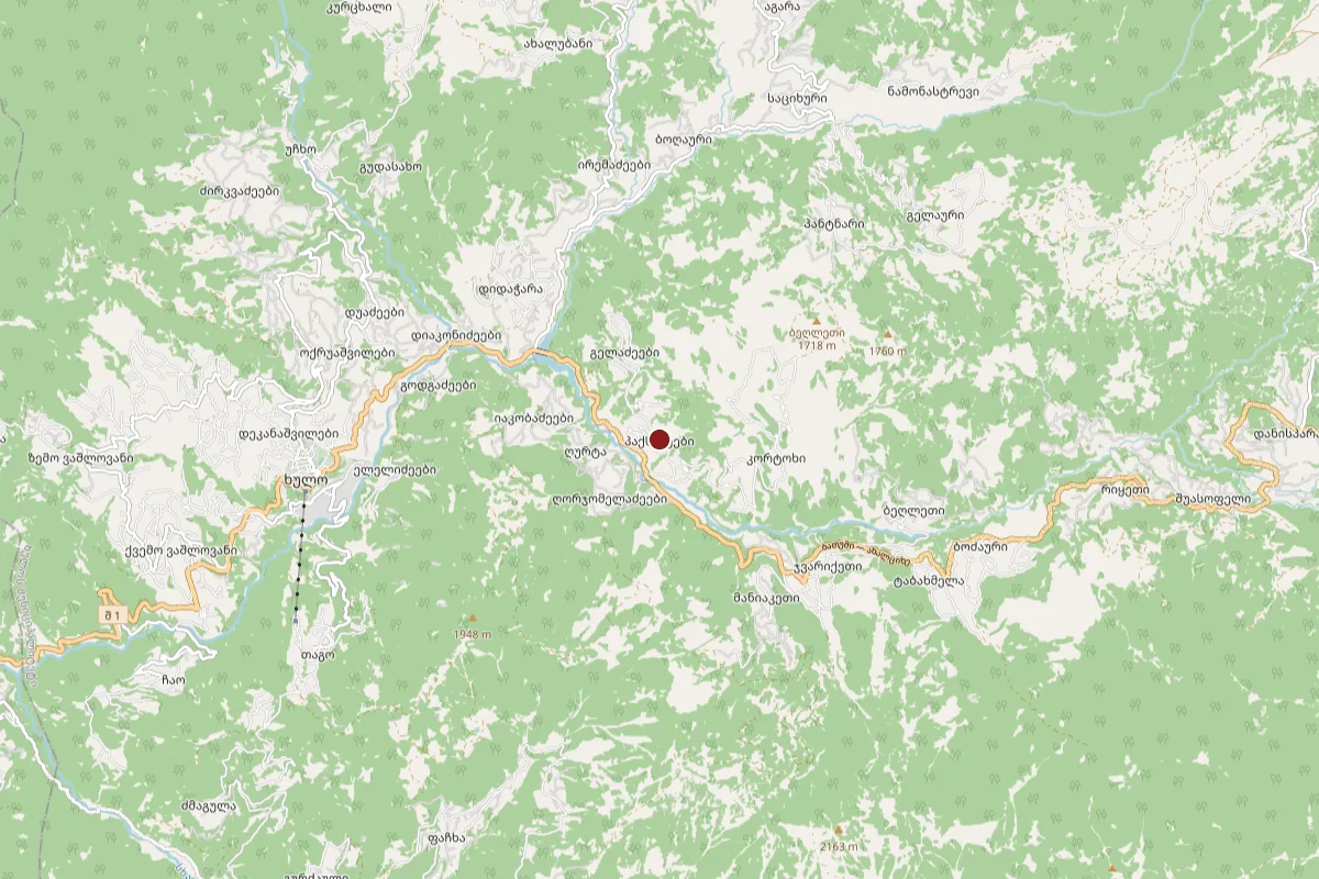 Paksadzeebi, OpenStreetMap