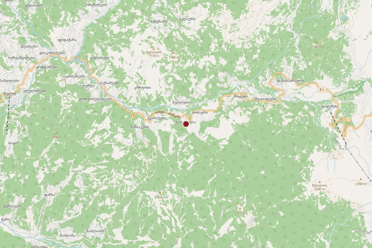 Tabakhmela, OpenStreetMap