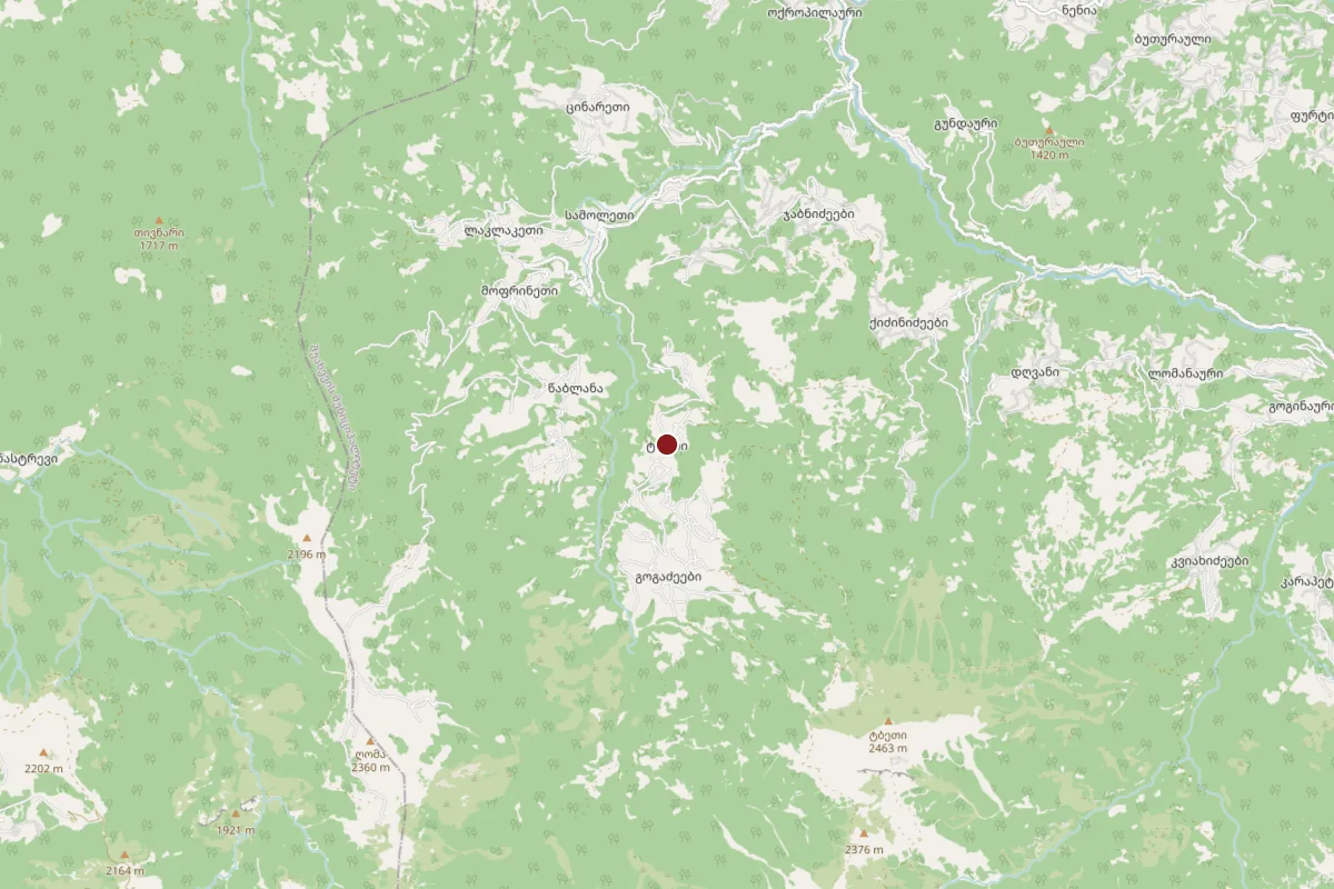 Tbeti, OpenStreetMap