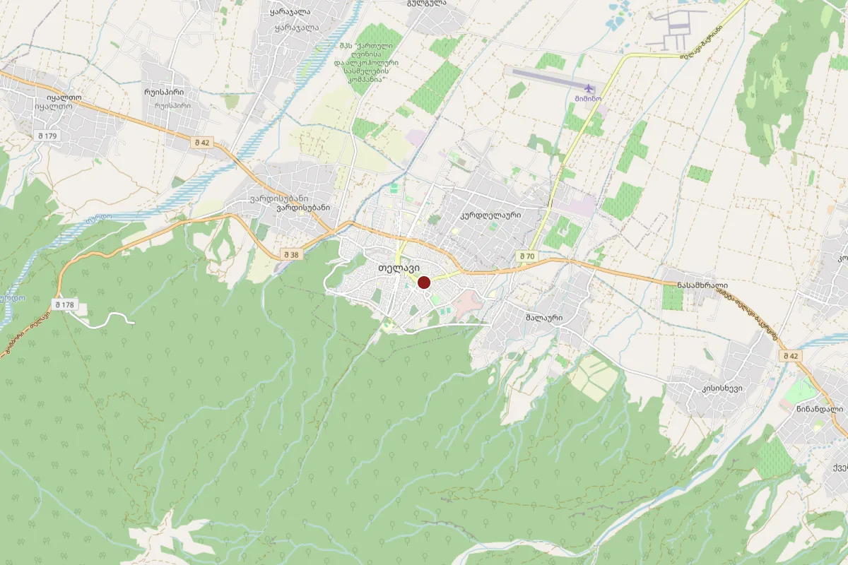 Telavi, OpenStreetMap
