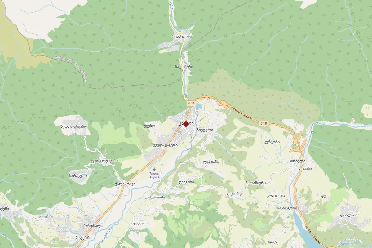 Tsageri, OpenStreetMap