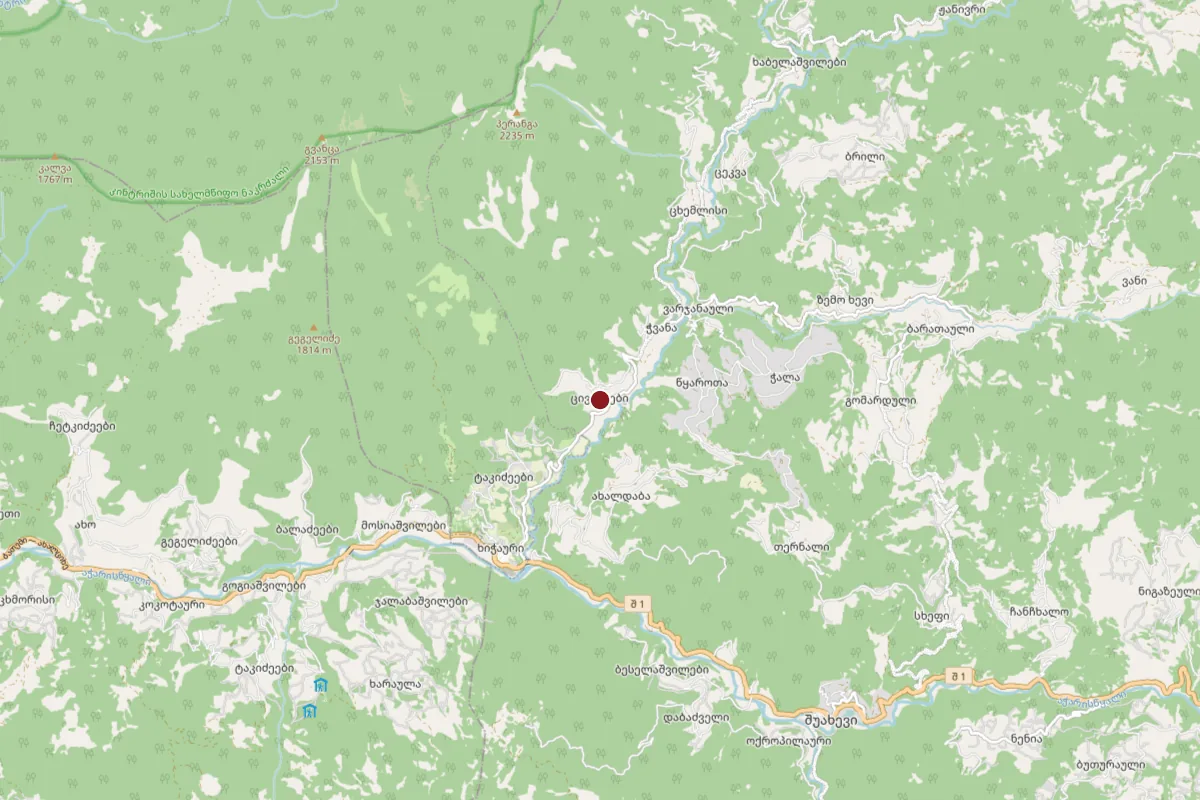 Tsivadzeebi, OpenStreetMap