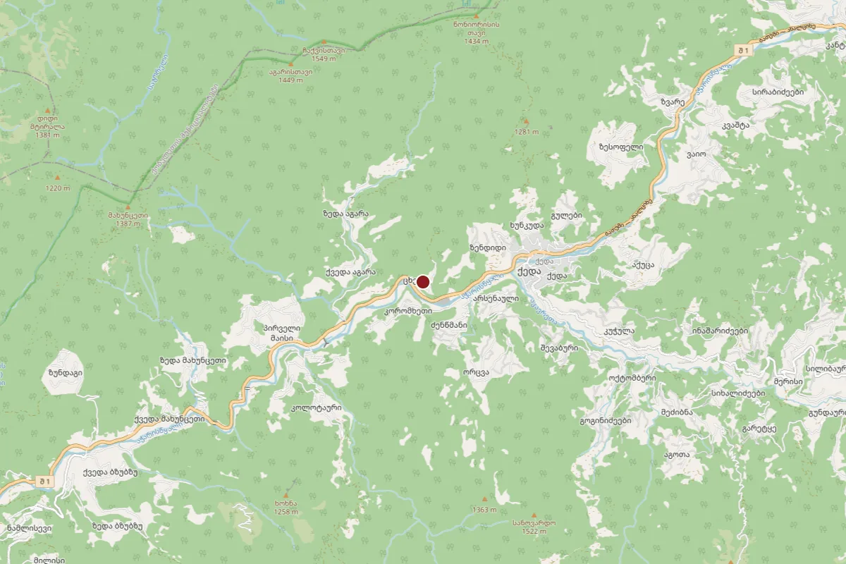 Tskhemna, OpenStreetMap