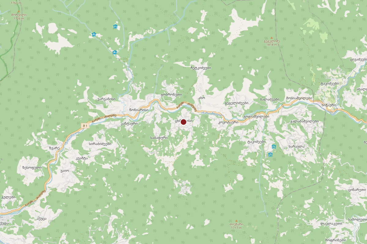 Tskhmorisi, OpenStreetMap