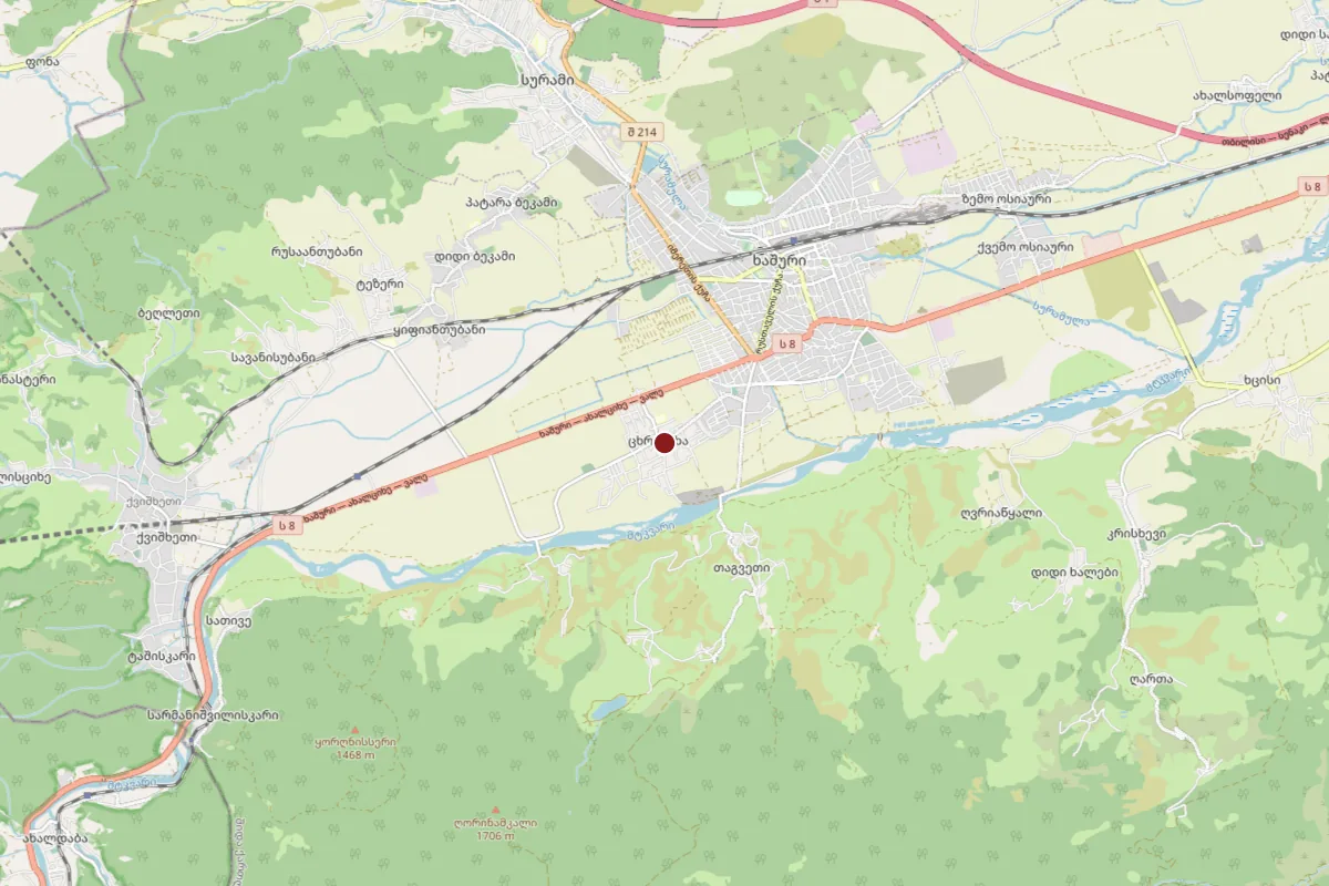 Tskhramukha, OpenStreetMap