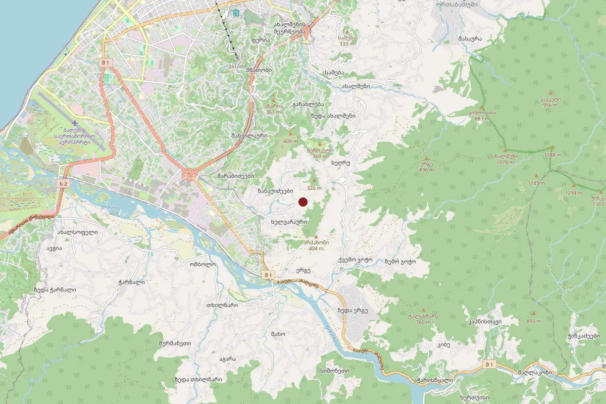 Zanakidzeebi, OpenStreetMap